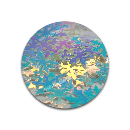 Snowflakes - Iridescent Blue