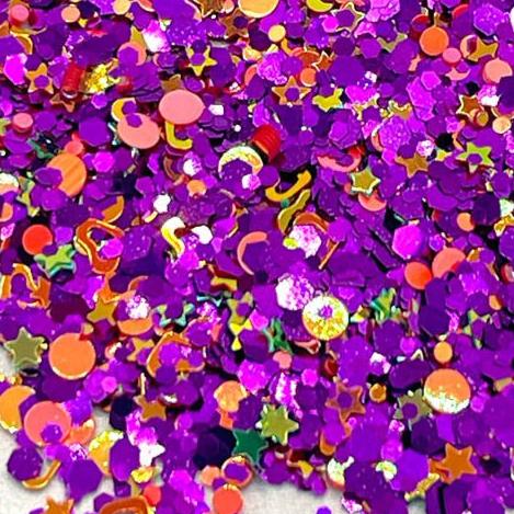 Spell Bound - Purple, Orange and Gold Glitter - Glitter Planet