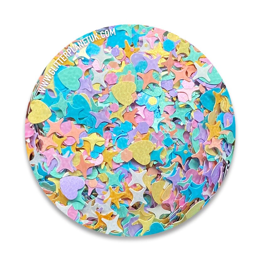Spring Lovin - Pastel Rainbow Nail Art Glitter - Glitter Planet