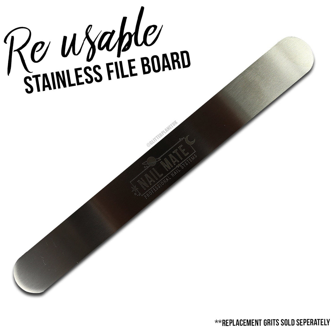 Stainless Steel Metal Re-Useable File board Hand File