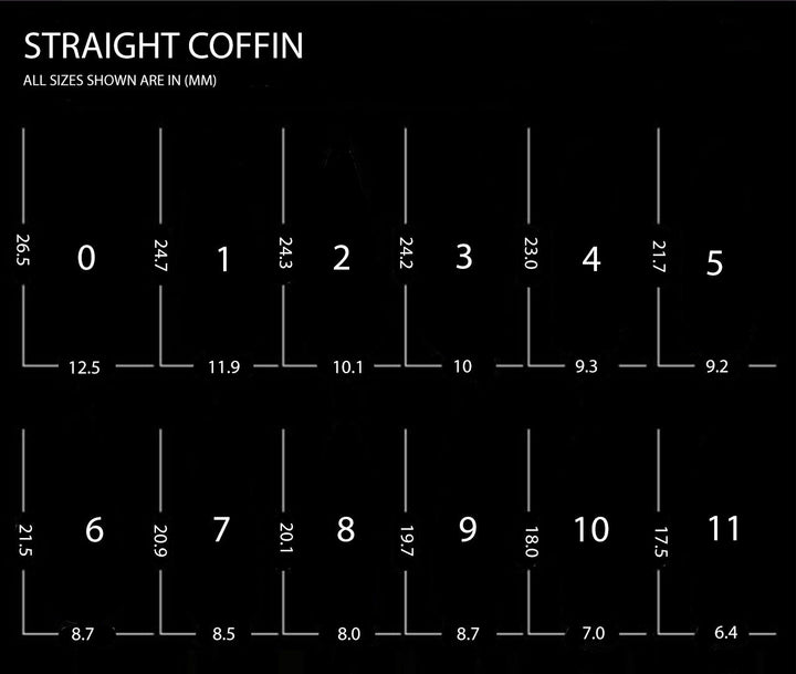 Straight Coffin no C Curve Nail Tips - 504pcs