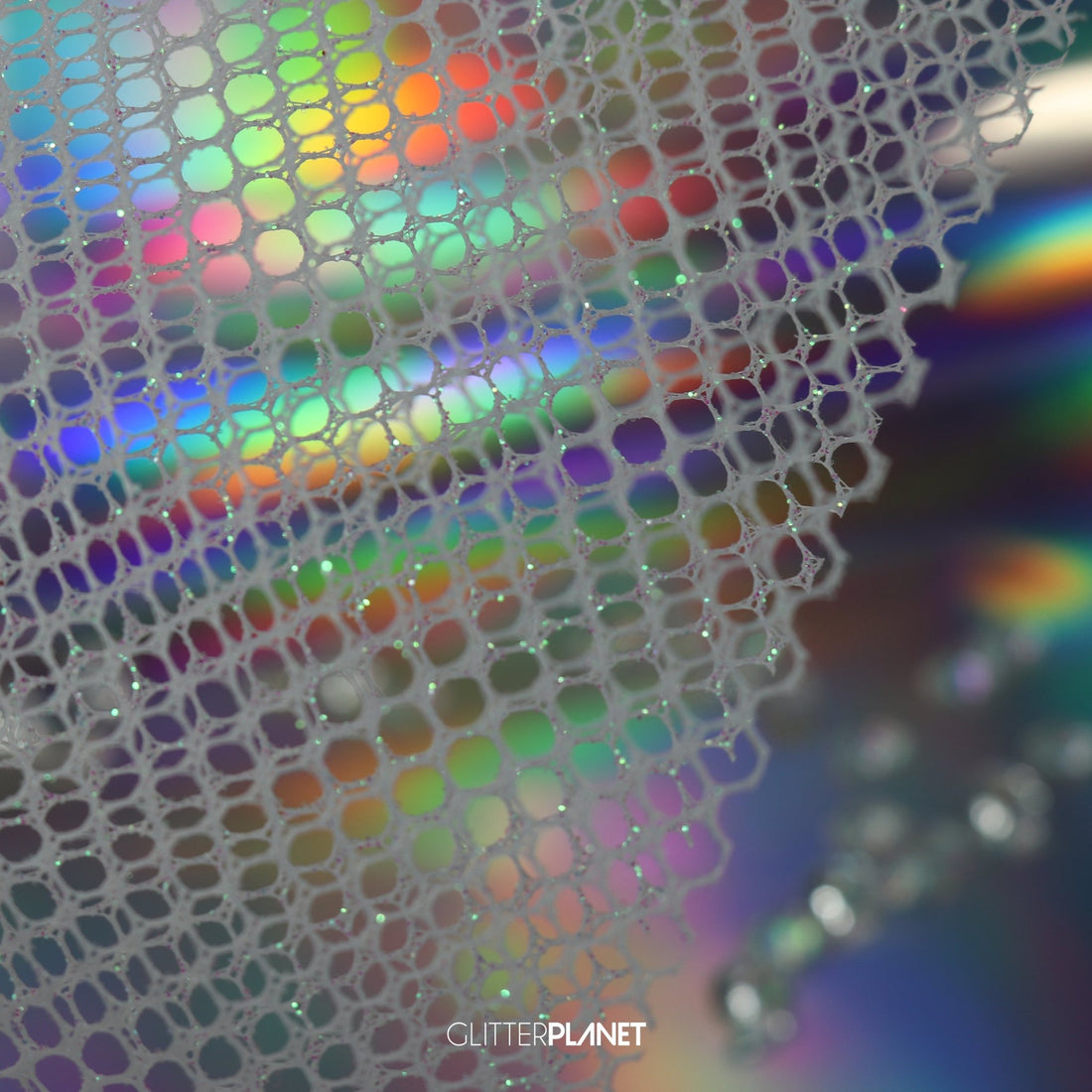 Mesh Rliteew WHITE Chunky Mesh – Glitter Planet