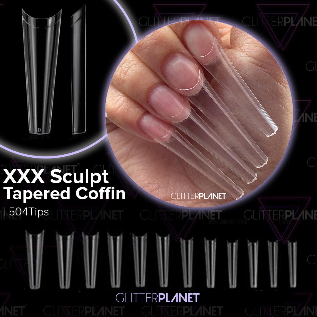 XXX Sculpt Tapered Coffin C Curve Nail Tips